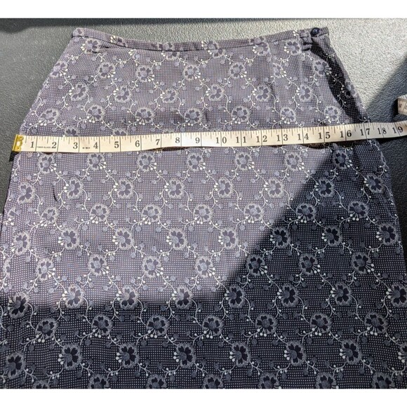 Esprit De Corp Maxi Skirt Flower Side Slit Lined Size 7/8 - Picture 5 of 10